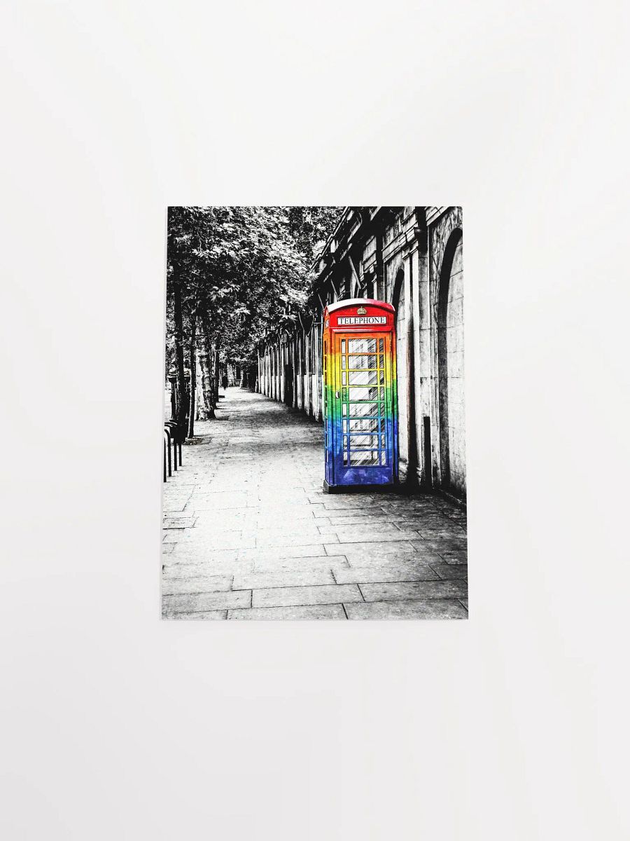 British Telephone Box - LGBTQ Pride Design Matte Poster product image (33)