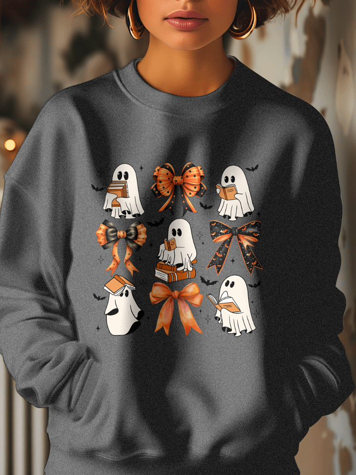 Coquette Style Bookish Ghosts Sweatshirt (Homemade) product image (1)
