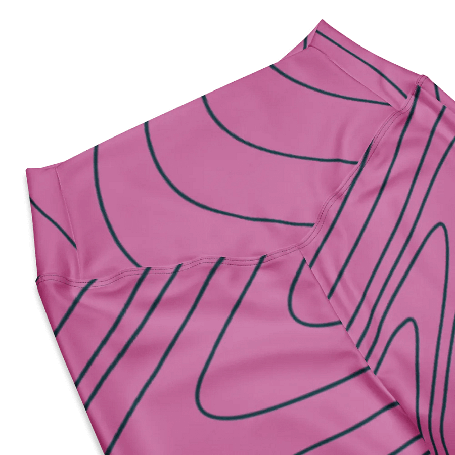 Flare Leggings womens pink and black color product image (12)