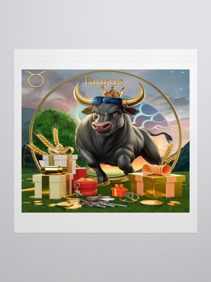 Taurus Zodiac Sticker - Exclusive Bull Design | TDS Music product image (1)