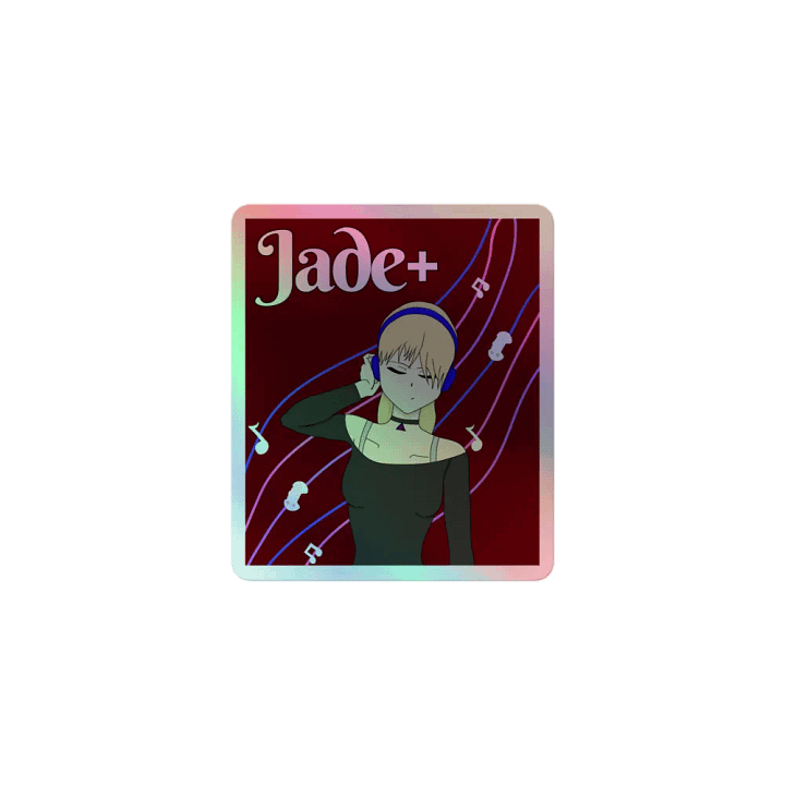 Jade+ Holographic Sticker product image (1)