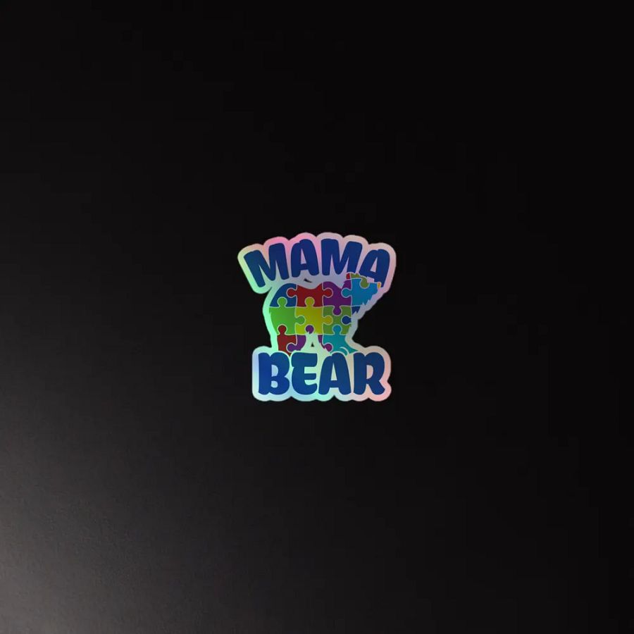 Mama Bear Holographic Sticker product image (2)