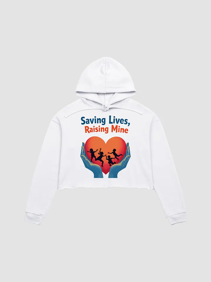 Medical Moms and dads, multitasking Heroes Crop Hoodie product image (4)