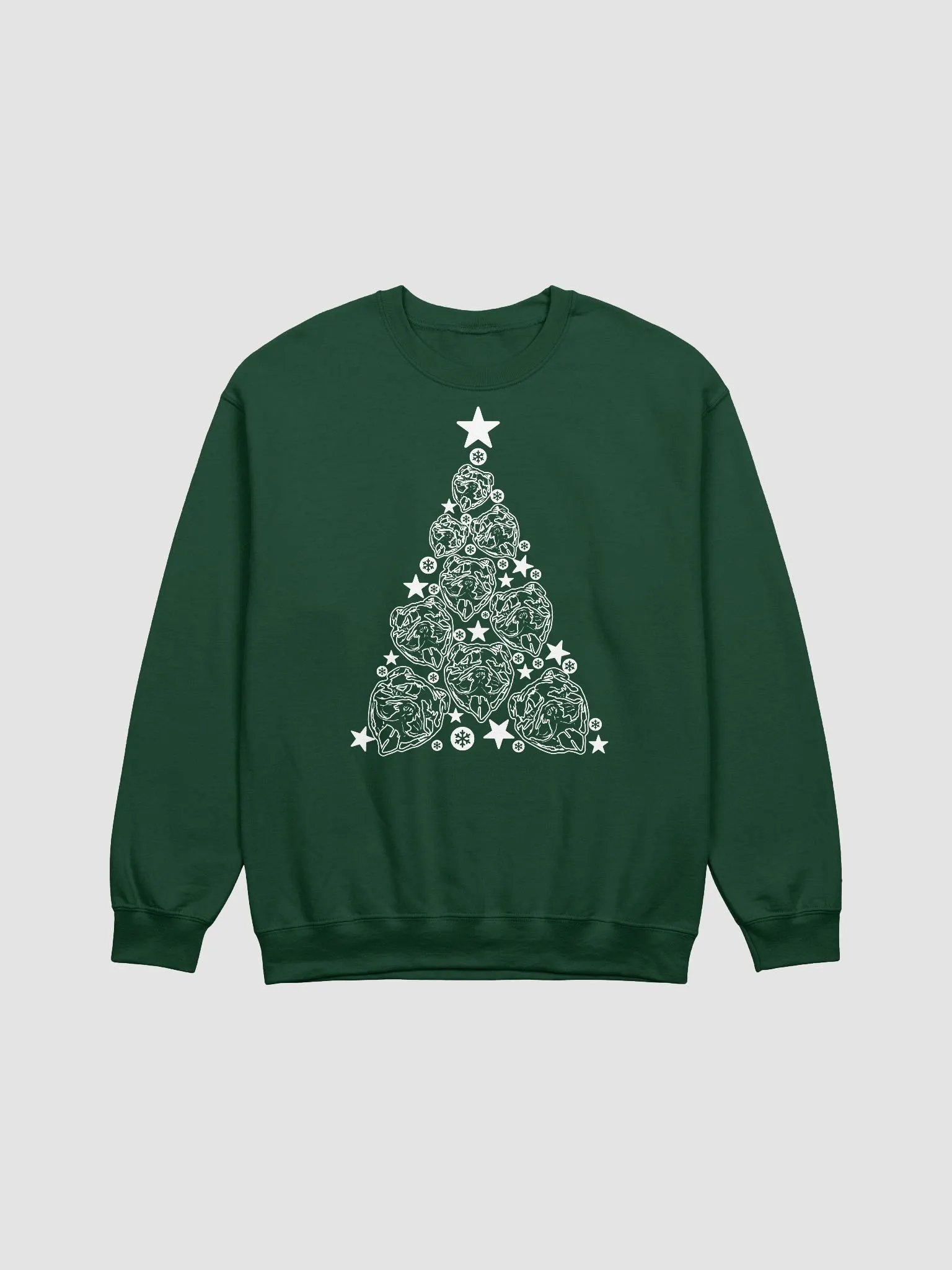 English Bulldog(2) Christmas Tree Sweatshirt Design for English Bulldog Paw-rents product image (13)