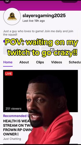Come follow my twitch! Looking for some warzone players! Twitch.tv/slayersgaming2025