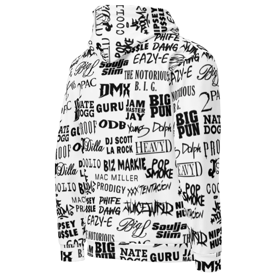 Never Forget - Hip-Hop Artists - WHITE - Unisex Hoodie product image (4)