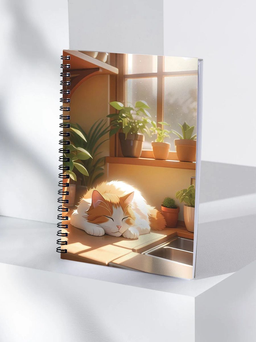 Purrfectly Cozy Spiral Notebook product image (4)