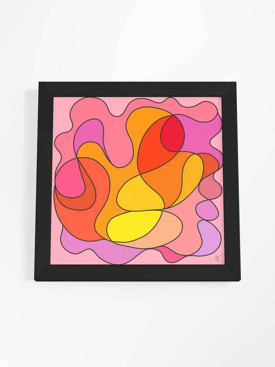 Vibrant Curves Framed Art Print - Abstract Square No. 5 product image (51)