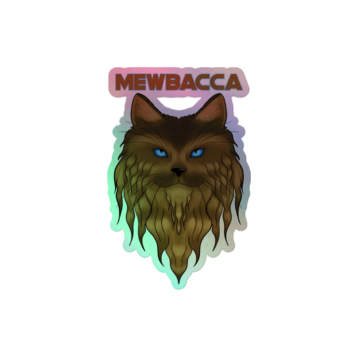 Mewbacca Holo Sticker product image (2)