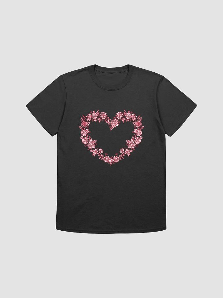 Red Floral Heart Women's T-Shirt product image (1)