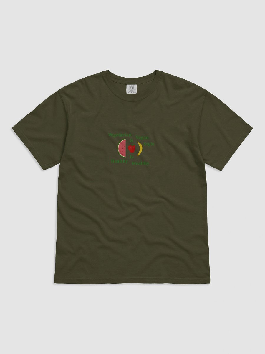 Healthy Wealthy Vegetarian T-Shirt product image (1)