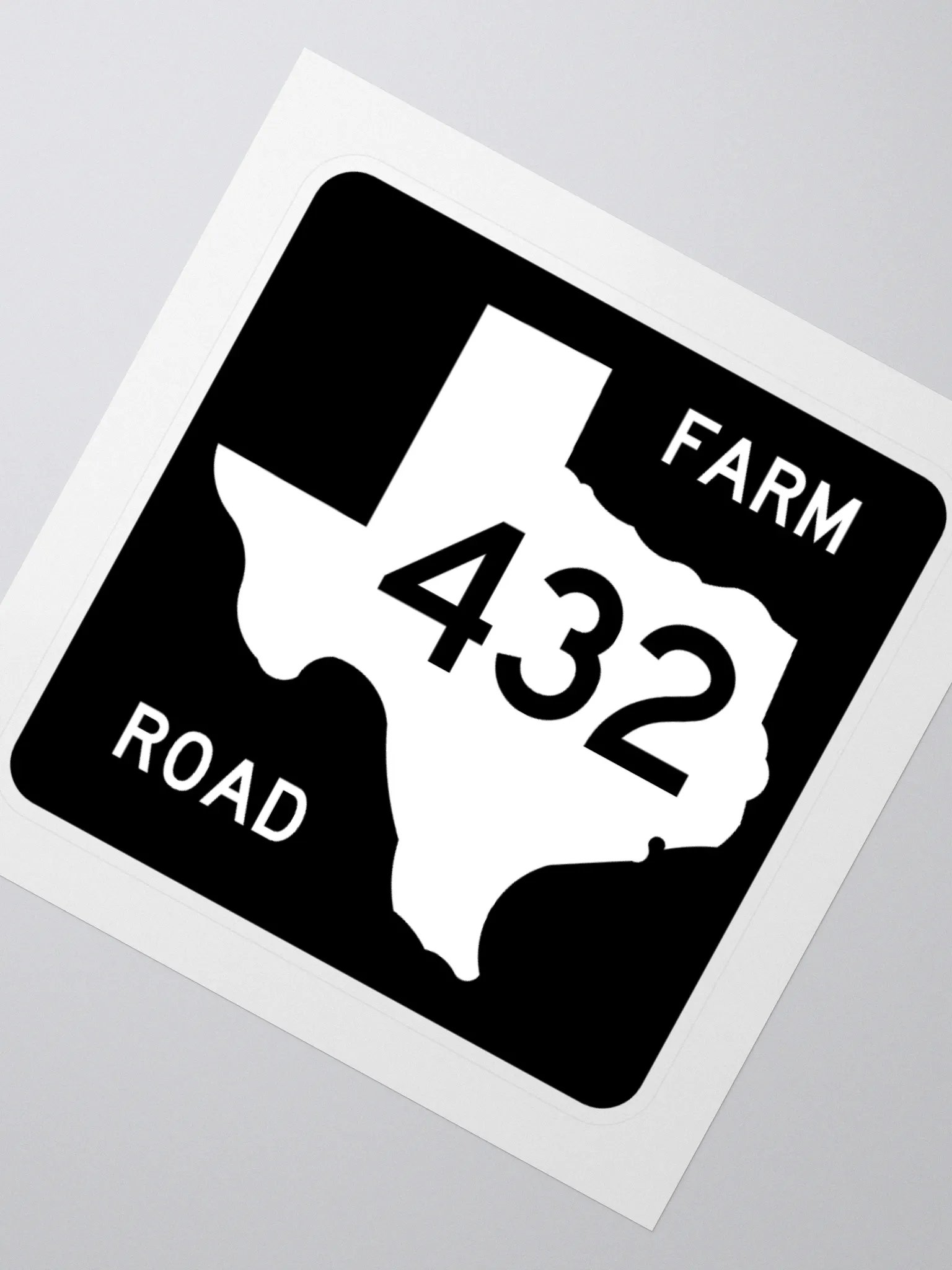 Texas Farm Road Sign FM 432 Sticker product image (2)