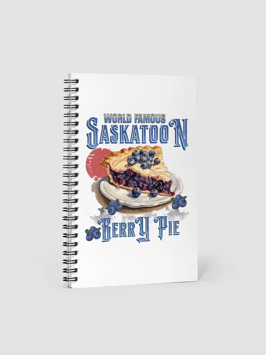 Saskatoon Berry Pie Spiral Notebook product image (3)