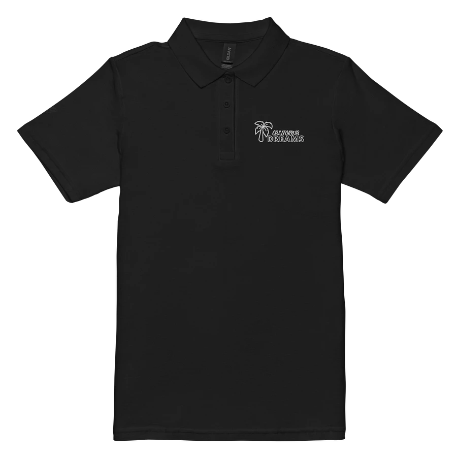 California Dreams Palm Tree Women Polo T-Shirt - Black product image (5)