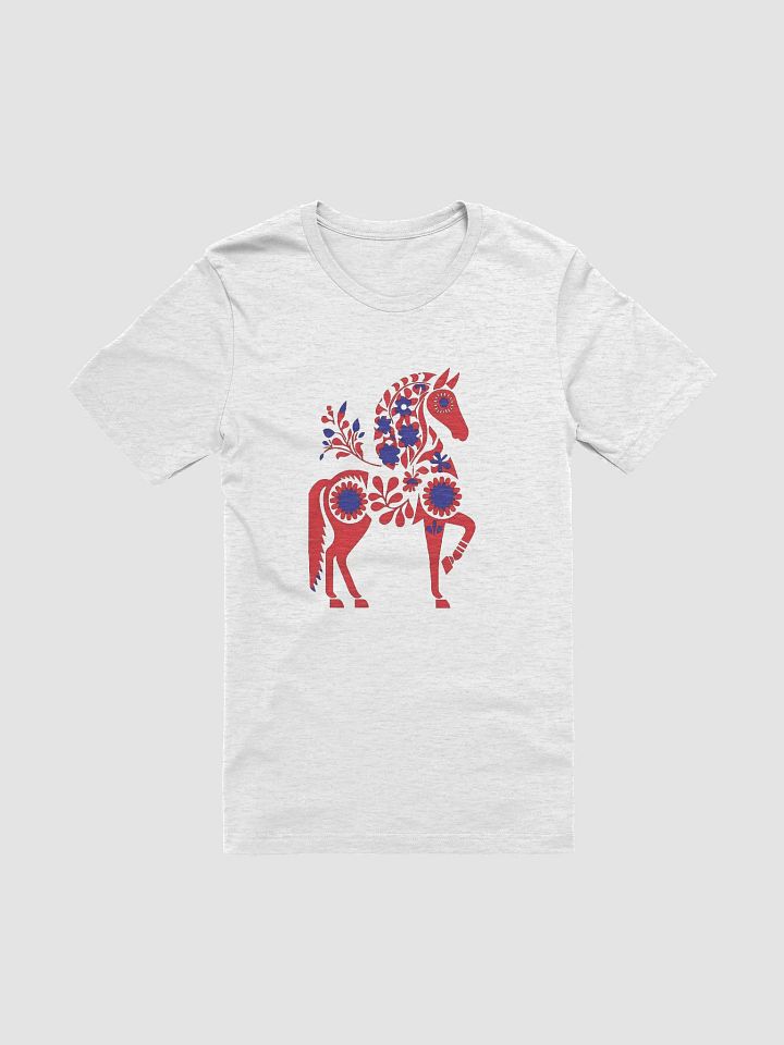 Floral Elegance Red Horse T-Shirt product image (5)