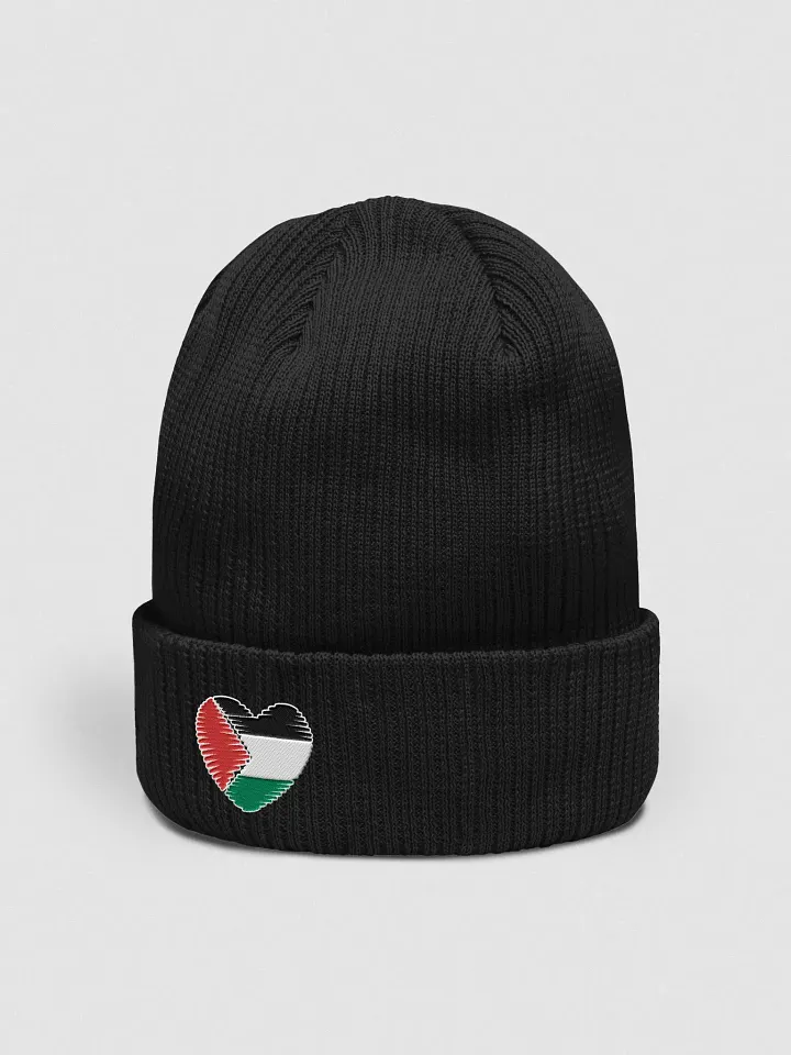 Palestine Heart Organic Beanie product image (2)
