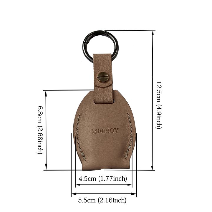 Handmade Key chain Leather Protective Key Holder Large Capacity Protective Case Key sleeve key fob case product image (2)
