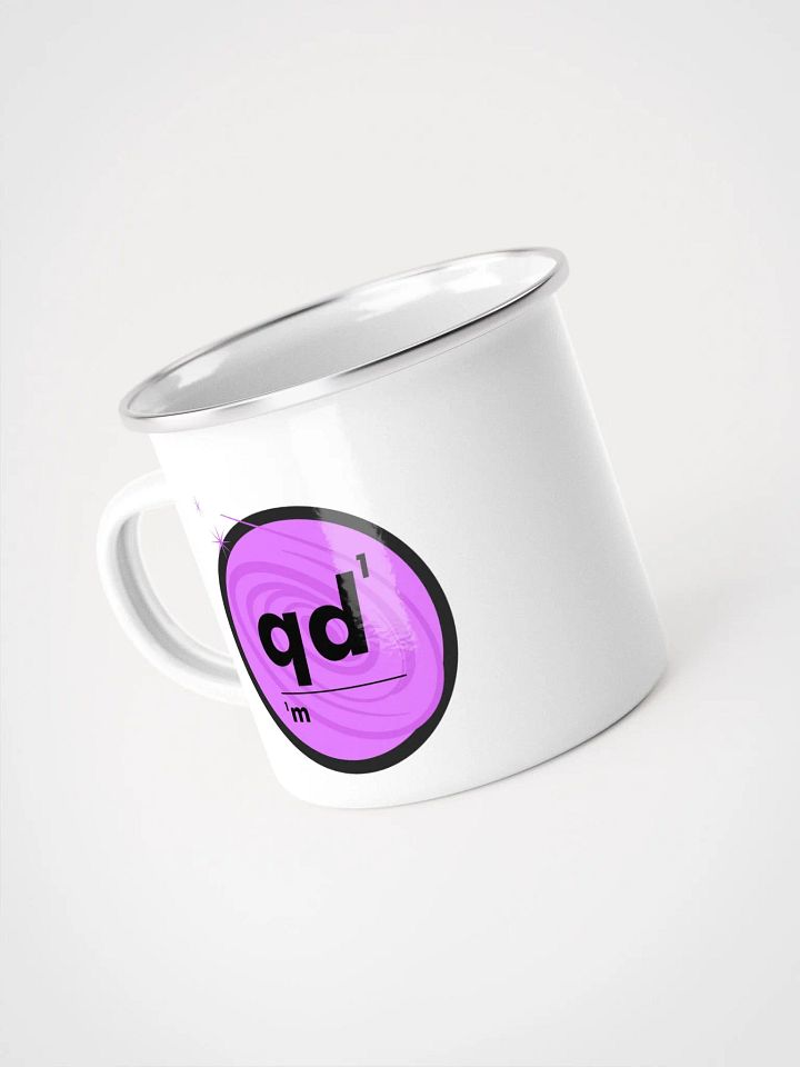 Omnibio Lab Qualitative Data Matters QD1/M1 Footnote Logo Enamel Mug product image (1)