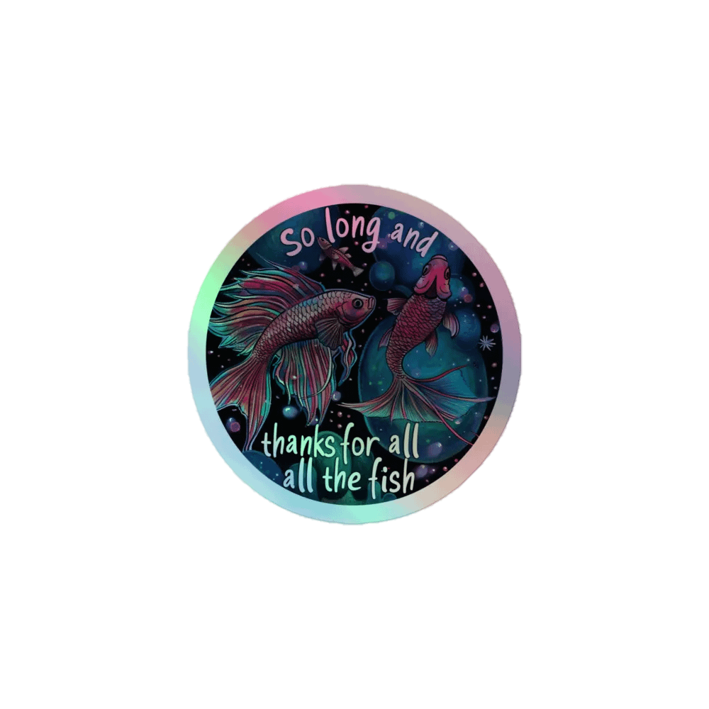 So Long - Cosmic Goodbye Holographic Sticker product image (1)