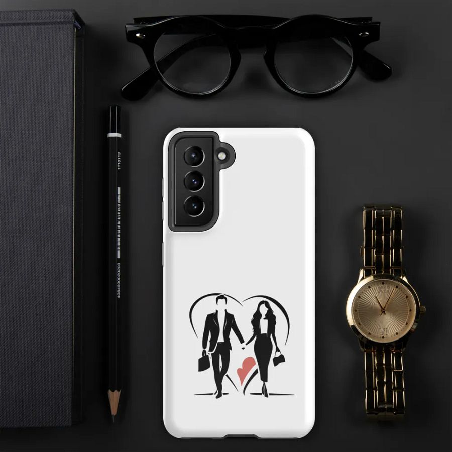 Modern Love Logo Tough Case for Samsung (White) product image (6)