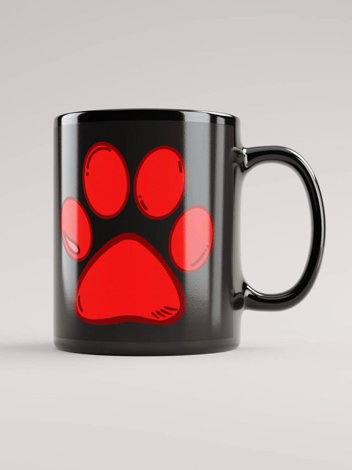 Black Red Paw Mug product image (1)