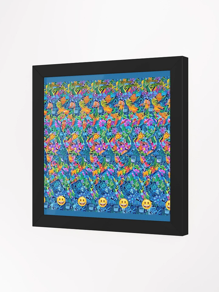 Be Happy - Framed 3D Stereogram Poster product image (9)
