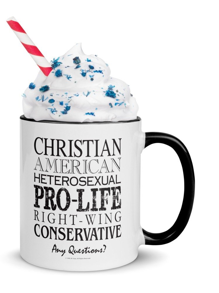 Conservative Christian Mug | Pro-Life Right Wing Heterosexual America Cup | Patriotic Coffee Mug Gift | Traditional Values Tea Mug Ceramic product image (3)