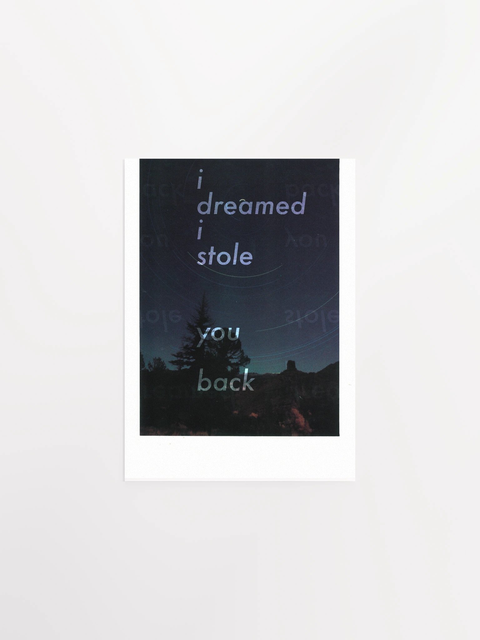 I DREAMED I STOLE YOU BACK Mixed Media Print product image (1)