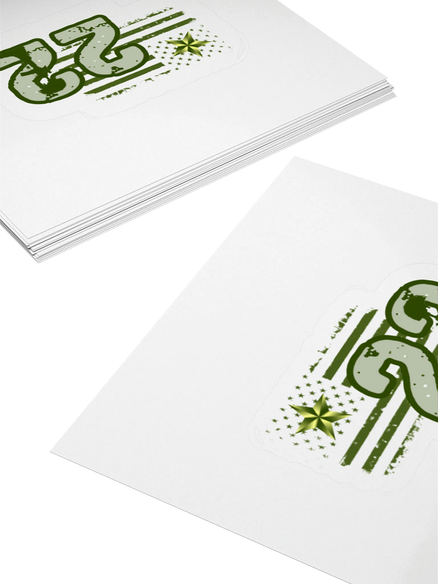 GREEN STAR KISS CUT STICKER product image (12)