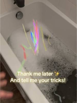 Glow sticks. Glow sticks are the answer for a struggling bath time. #momsover30 #relatable #momshelpingmoms #workingmom #momlife  
