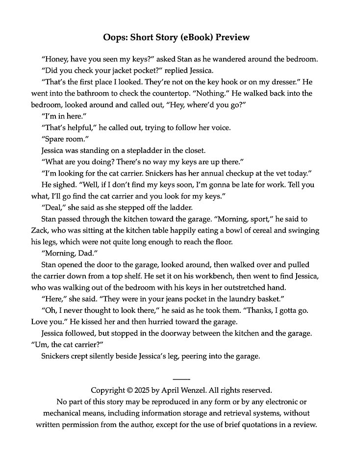 Oops: Short Story (eBook) product image (2)