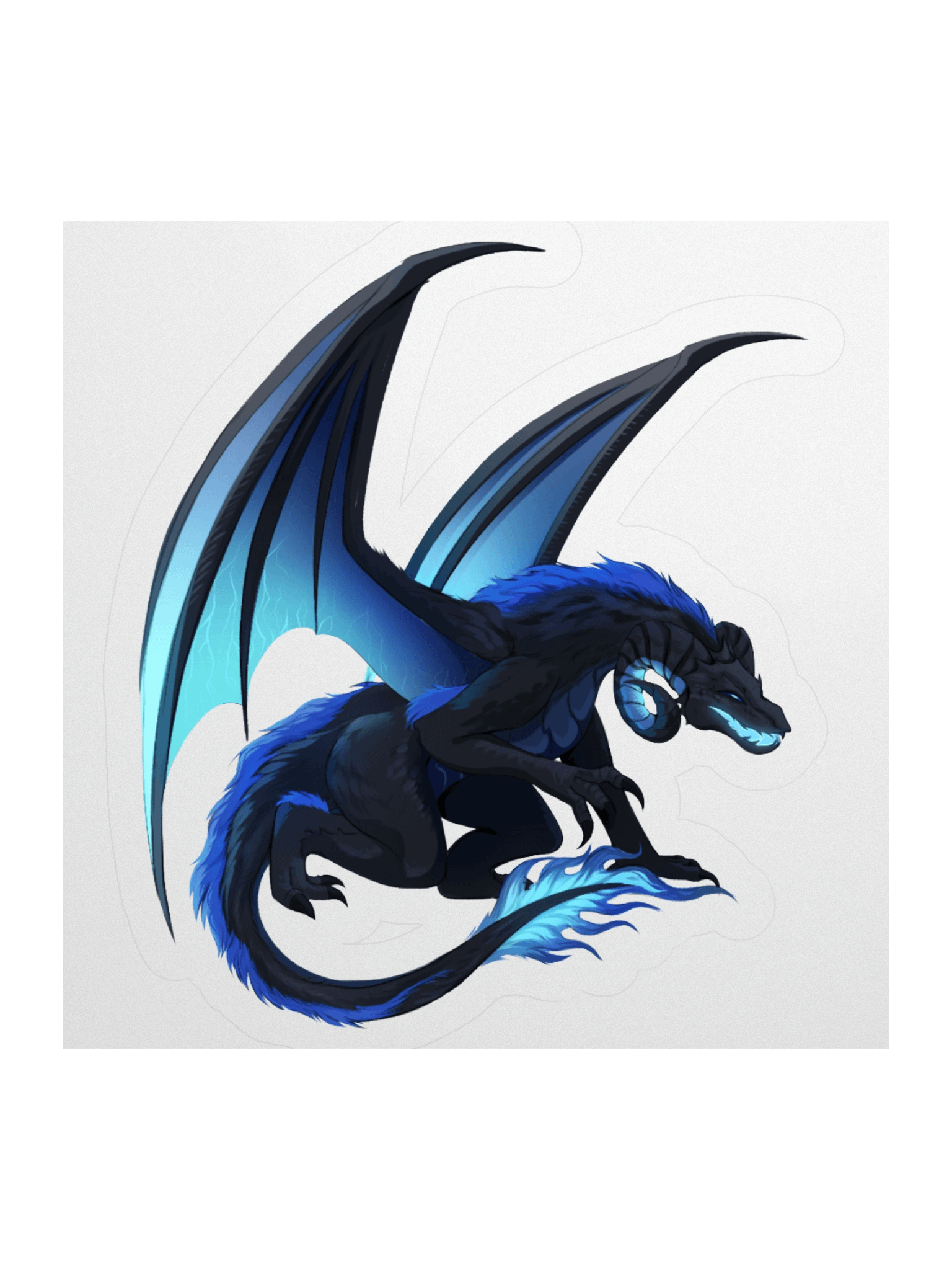 Aqwamog Dragon Sticker product image (2)