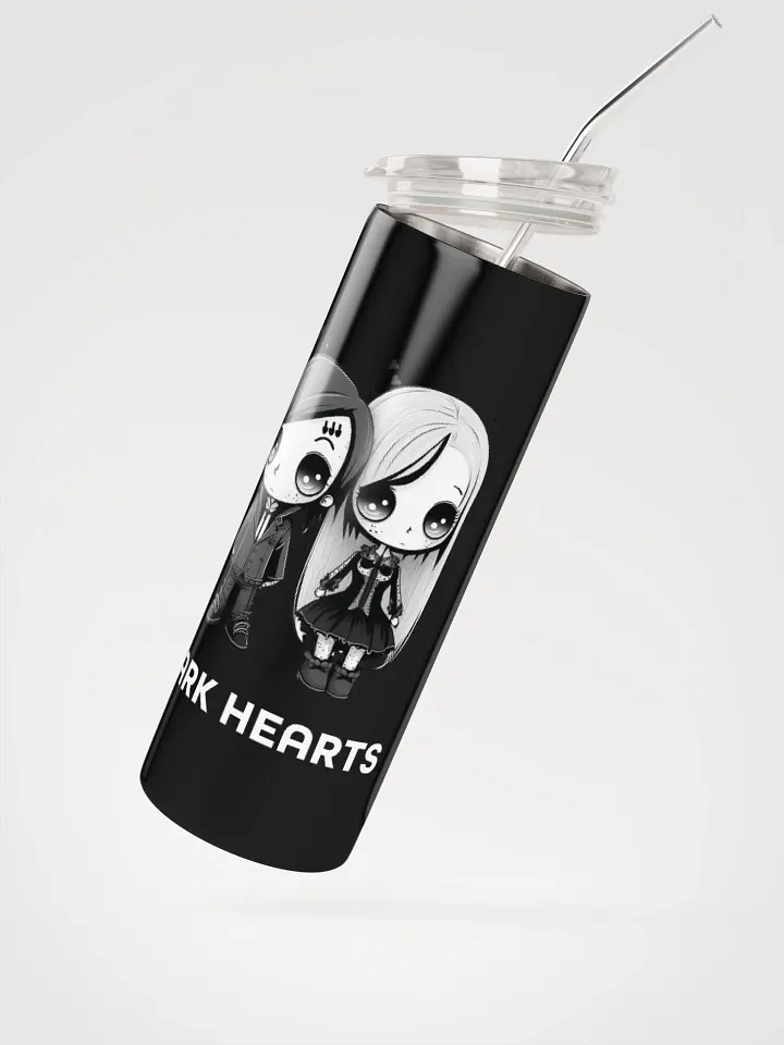 Dark Hearts Gothic Stainless Steel Tumbler - Valentine's Delight product image (2)