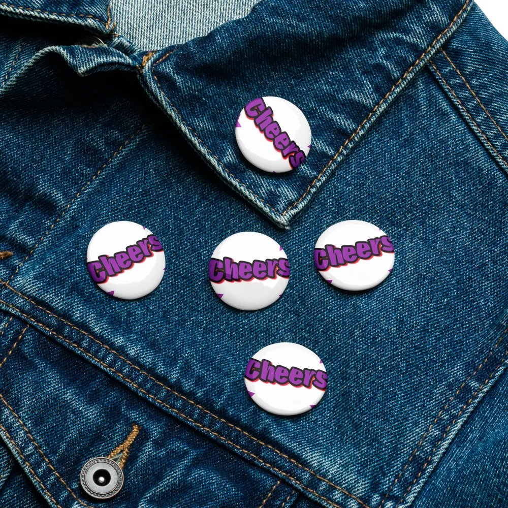 Neon Cheers Pin Buttons Set product image (16)