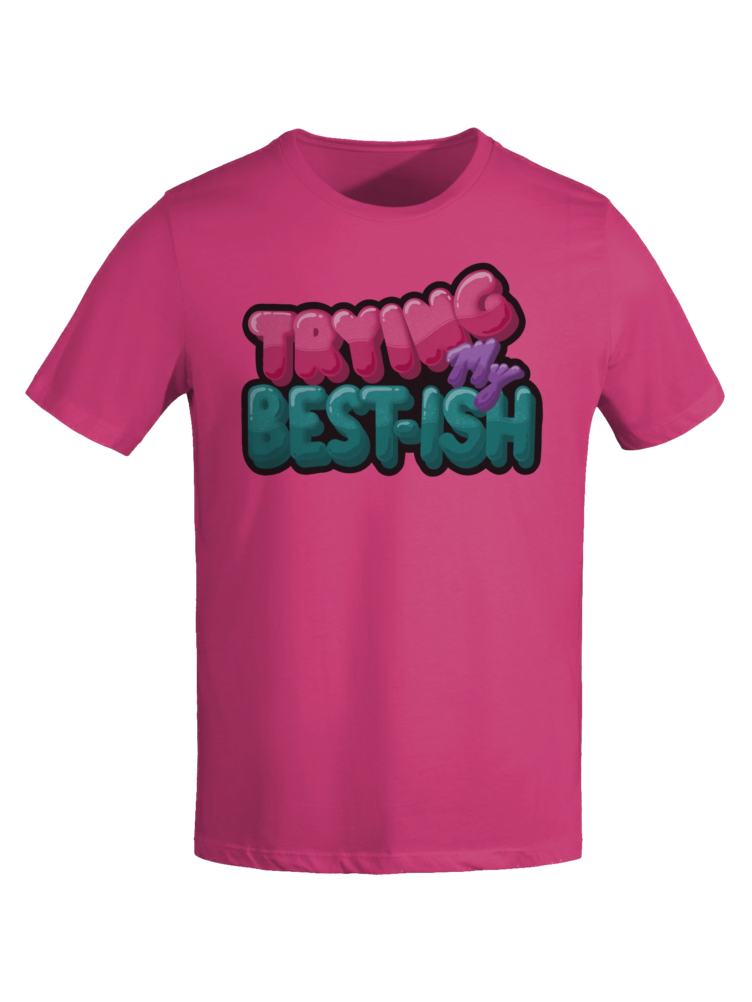 “TRYING MY BEST-ISH” - Kawaiifiti Style - Women's Relaxed-fit T-Shirt (Light) product image (7)