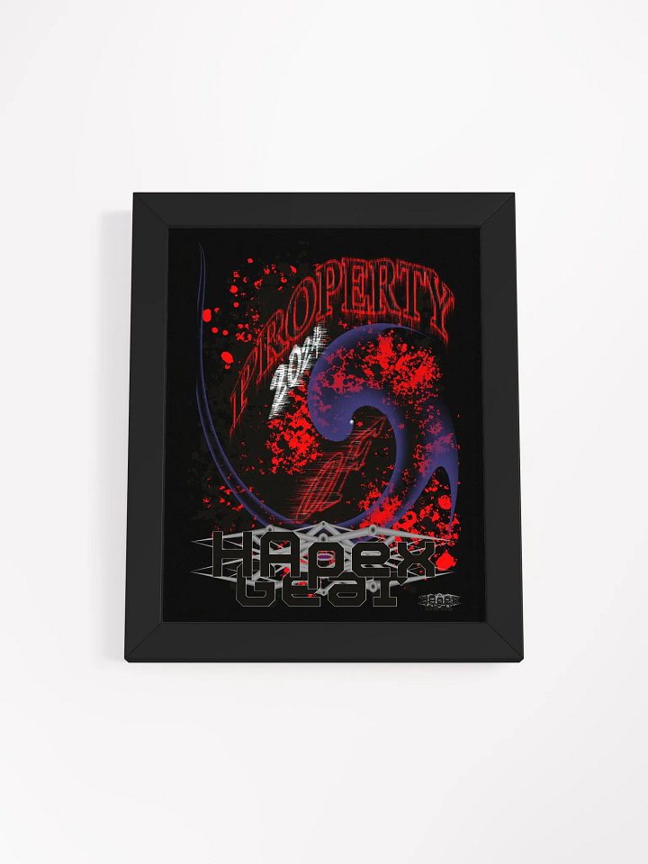 Framed - Black - High-Quality Matte Poster - Property Of HApex Gear 2024 product image (1)