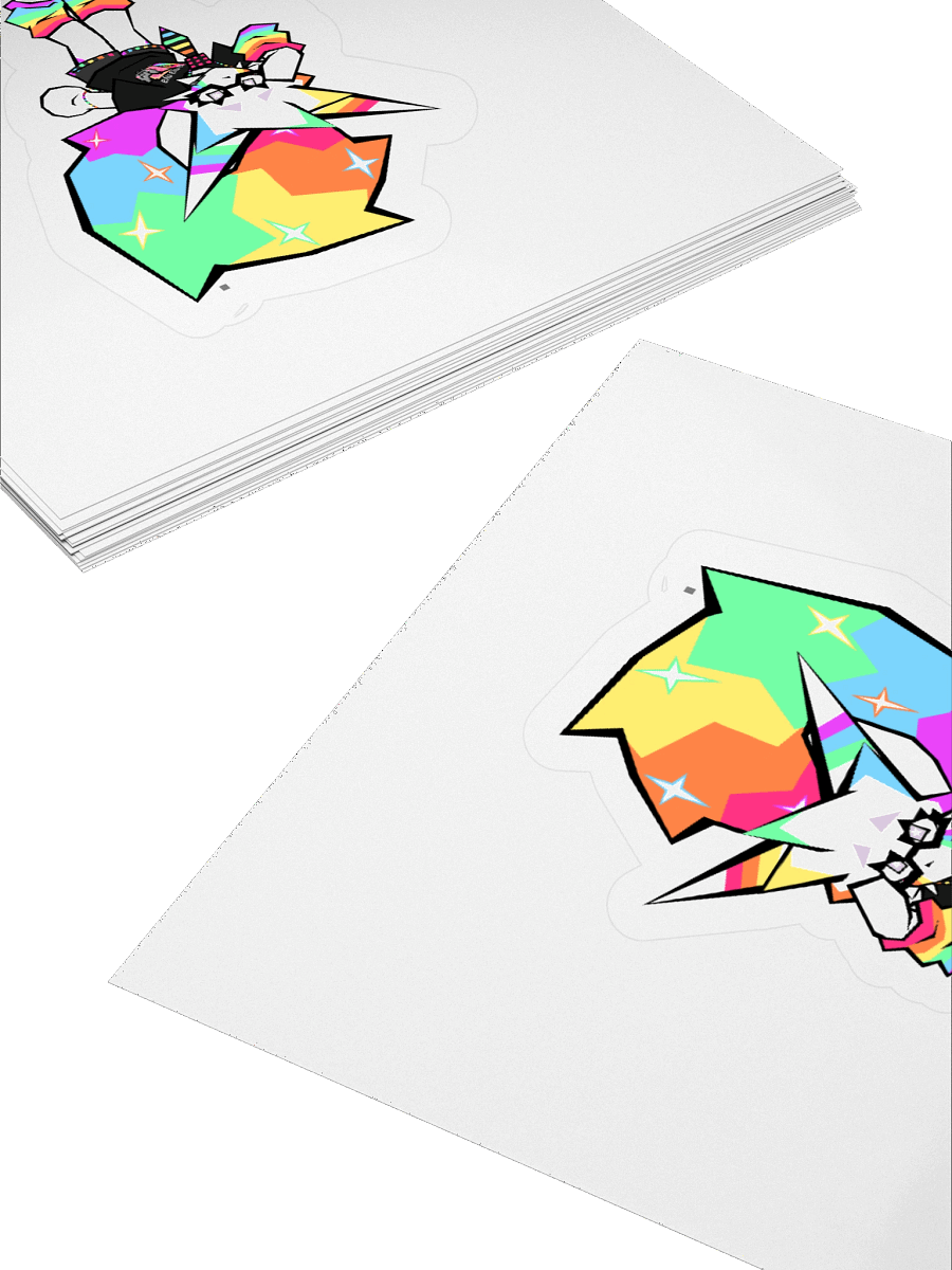 glitter leaning sticker product image (12)