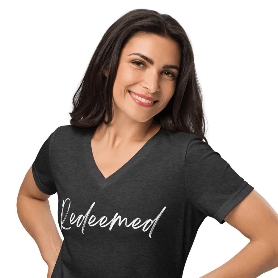Redeemed V-Neck T-Shirt product image (36)