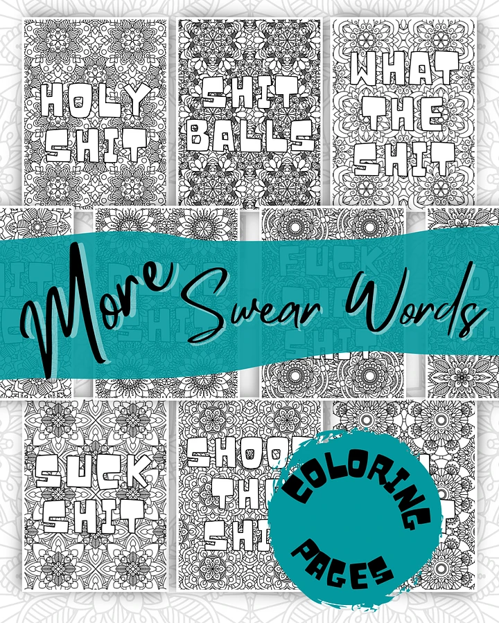 More Swear Word Coloring Pages product image (1)