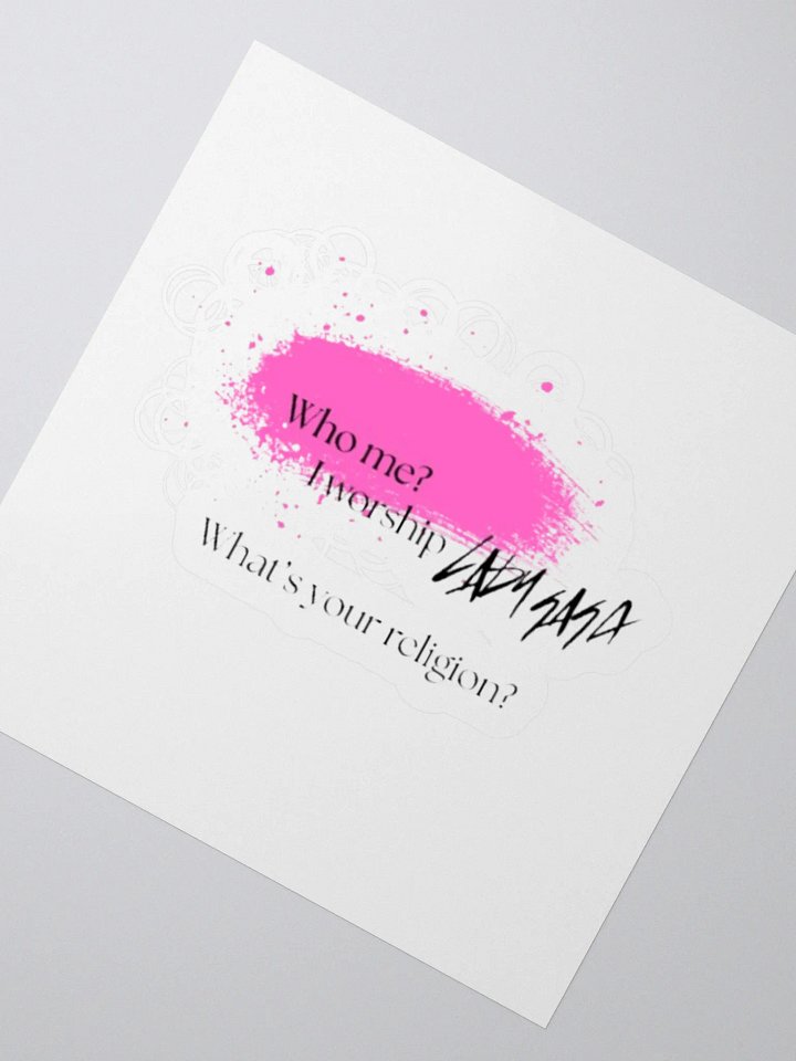I Worship Lady Gaga Sticker product image (5)