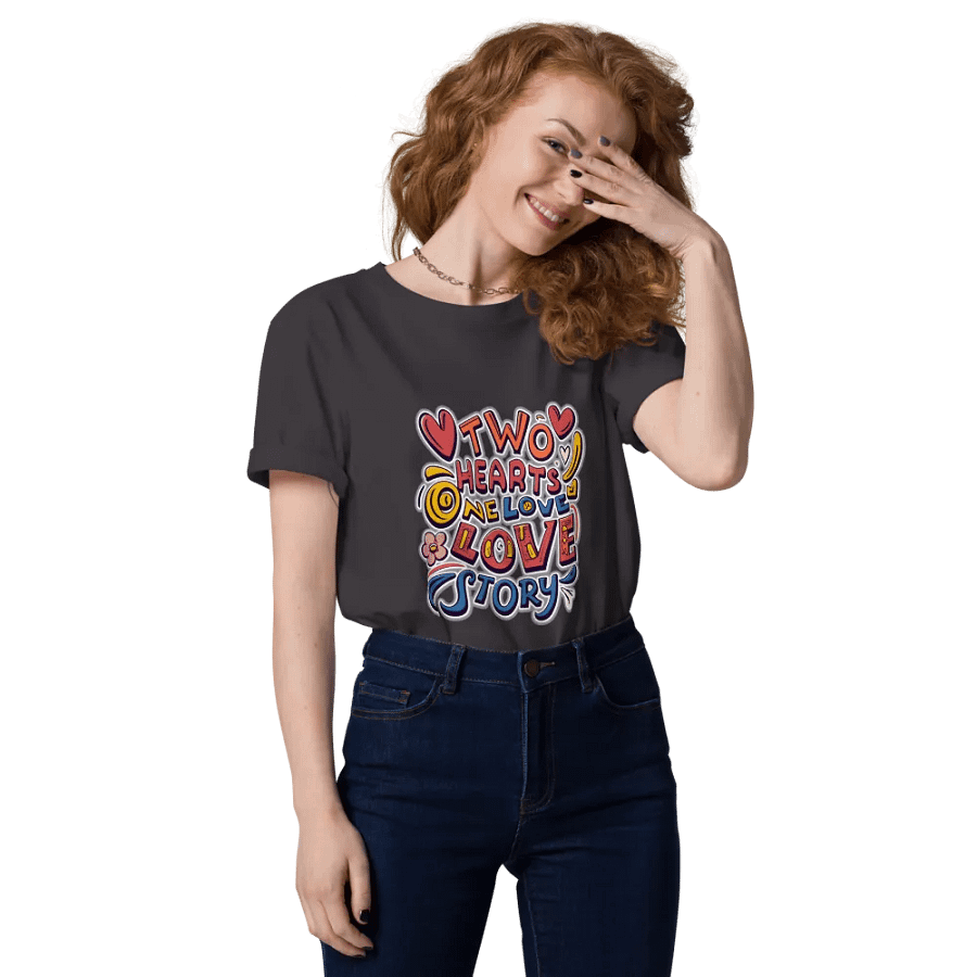 Two Hearts, one love story T-shirt product image (1)