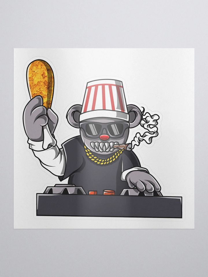 DJ Chicken Rave Sticker product image (1)