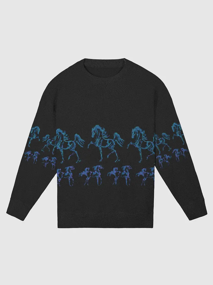 Arabian Horse Art Knitted Crewneck Sweater product image (3)
