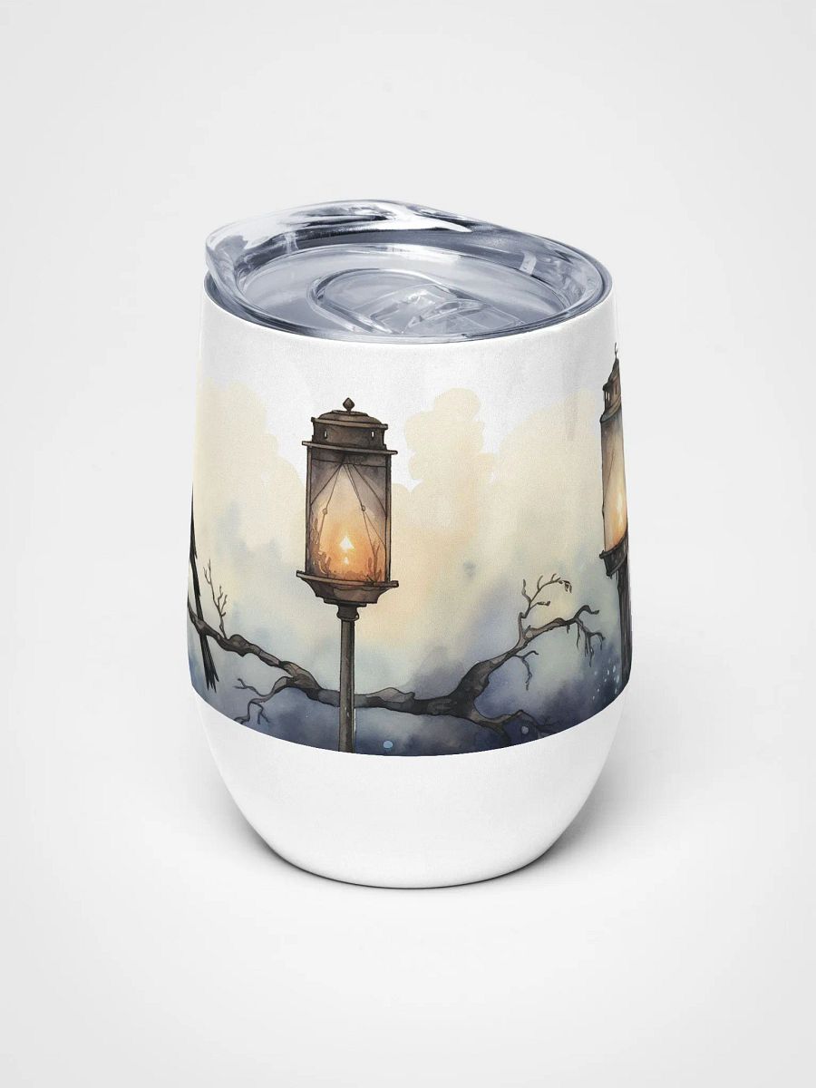Dreamy Wine Tumbler with Lantern and Black Bird product image (5)