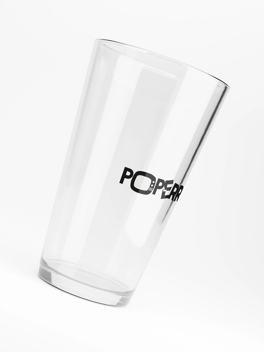 Poperratic Transparent Logo Pint Glass product image (6)