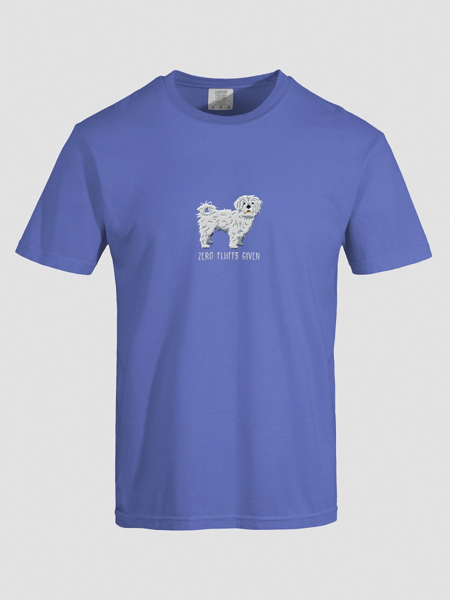 Zero Fluffs Given T-Shirt(Embroidered) of a Maltese product image (47)