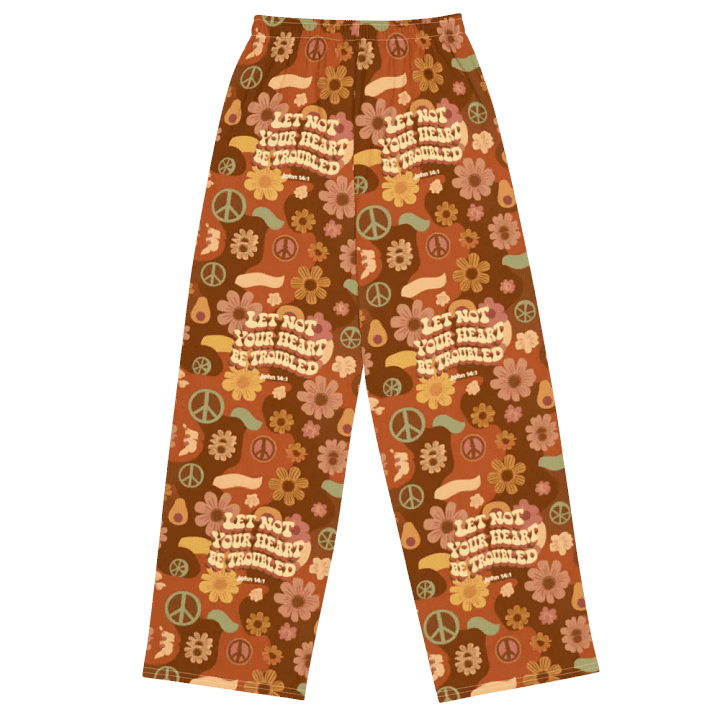 Retro Peace & Love Wide-Leg Pants product image (2)