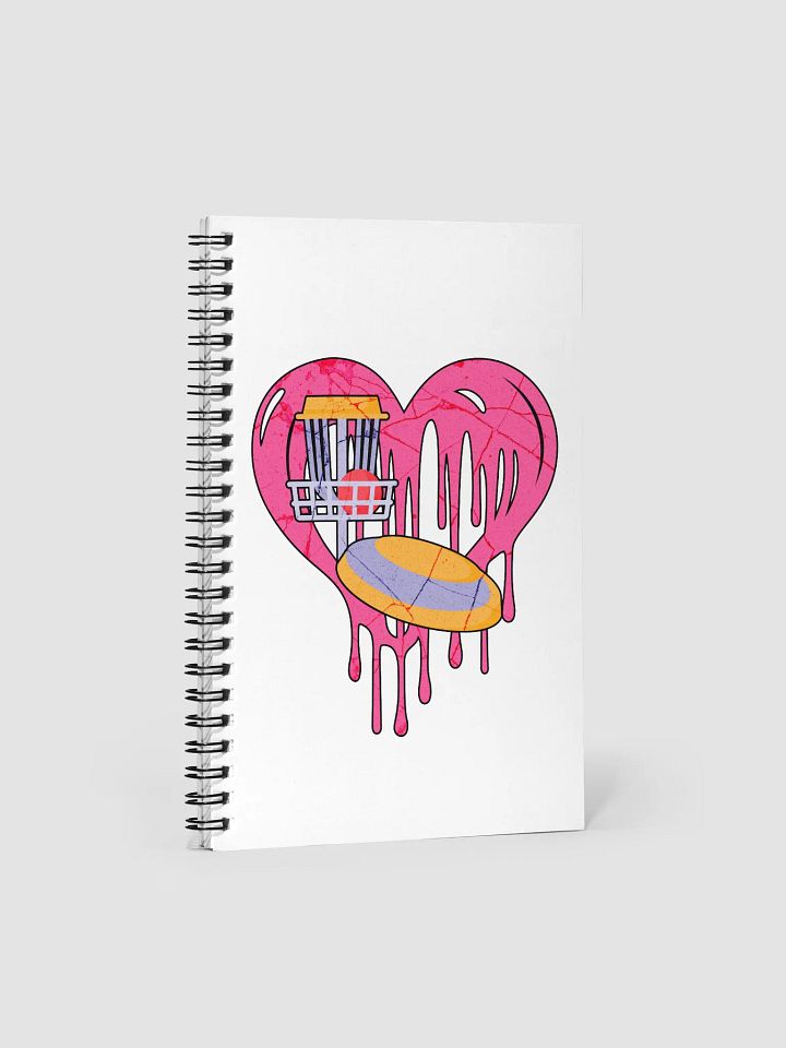 Heart Disc Golf of the Game Spiral Notebook product image (2)