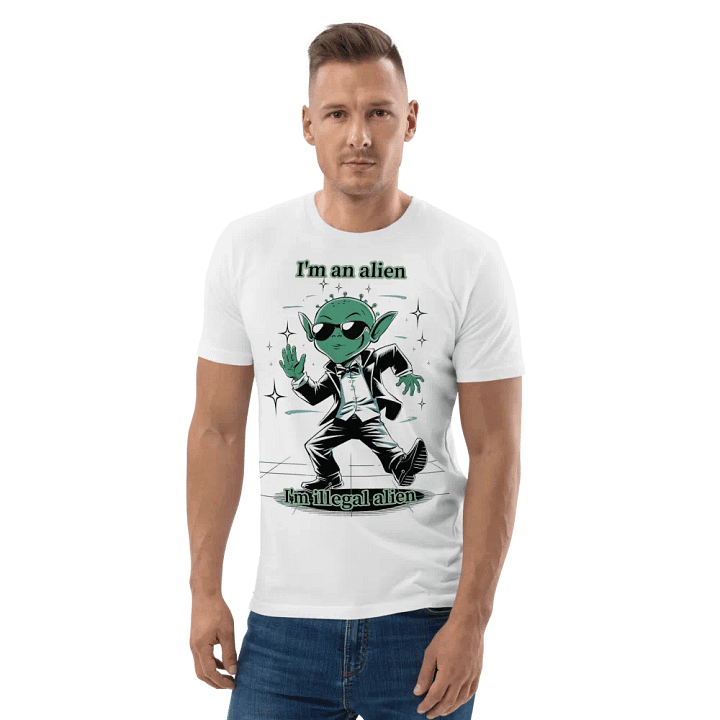 Disco Alien Cotton T-Shirt product image (2)