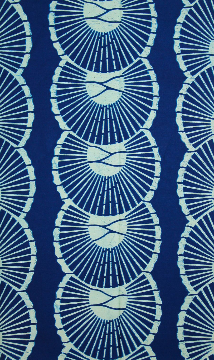Tessuto Wax Indigo Yoruba - Design Sole - cod.604/B product image (1)